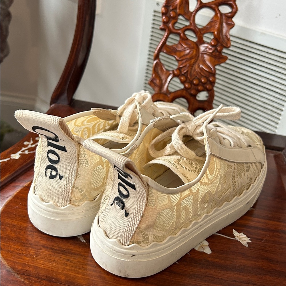 Chloe Lauren Lace Sneakers - Picture 2 of 4